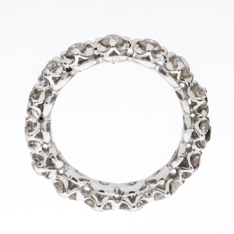 Vintage Eternity Diamond 1900's Band Platinum
