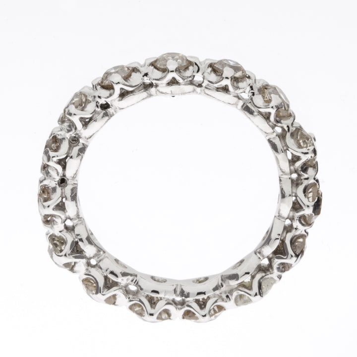 Vintage Eternity Diamond 1900's Band Platinum