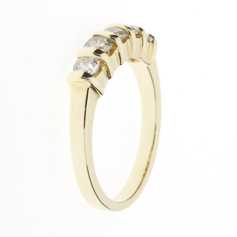 Diamond Band 14K Yellow Gold .90CTW