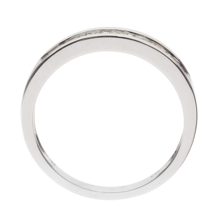 Channel Set Diamond Band 14K White Gold .50CTW