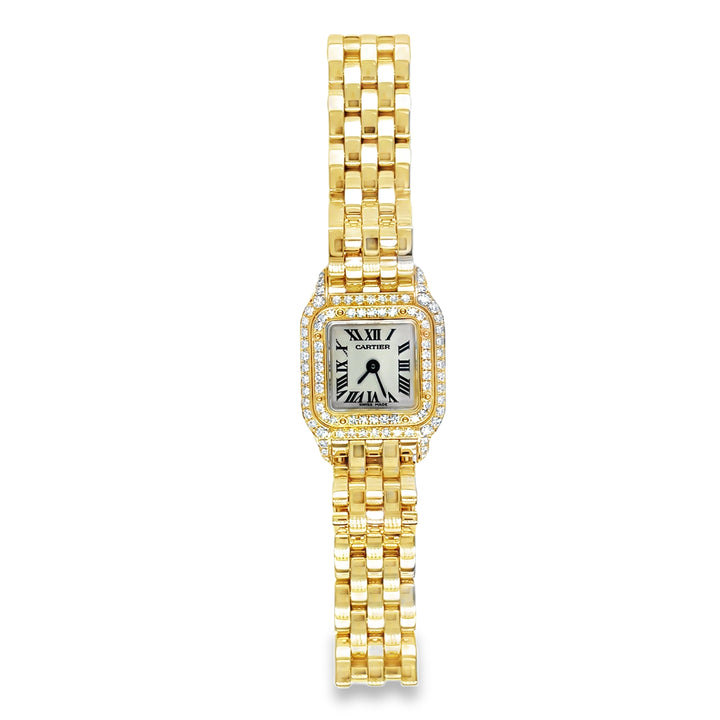 Cartier Panthere Watch Mini 18K Gold Diamonds Ref: 2360 17MM