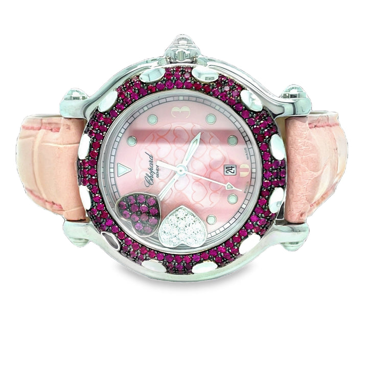 Chopard Happy Sport Watch Ruby Diamond Ref:8236