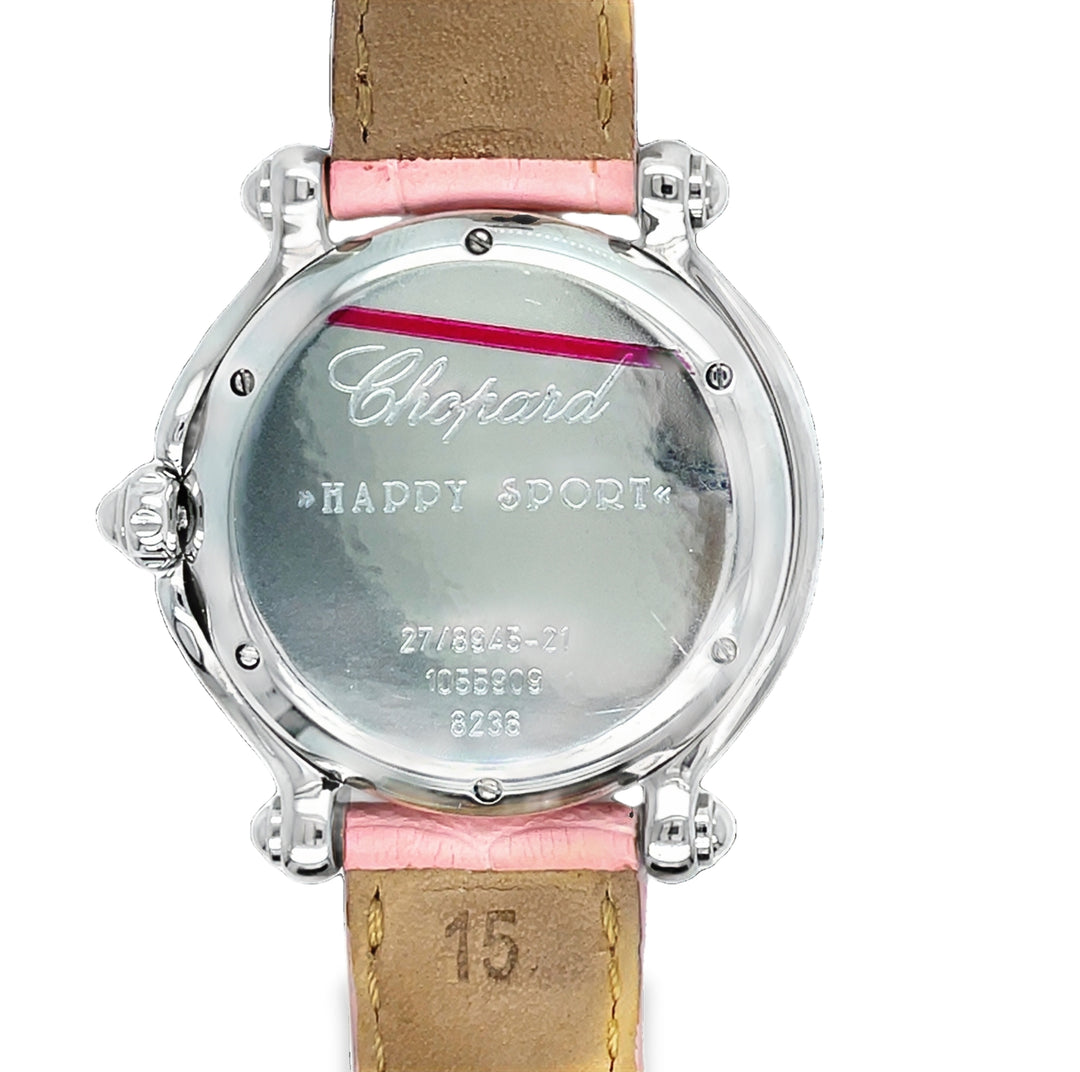 Chopard Happy Sport Watch Ruby Diamond Ref:8236