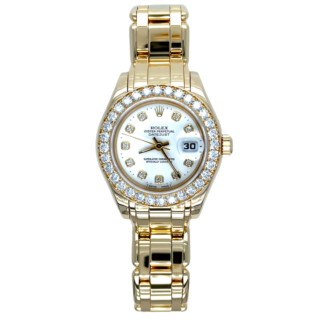 Rolex Masterpiece Watch 18K Gold Factory Diamonds Ref:69298