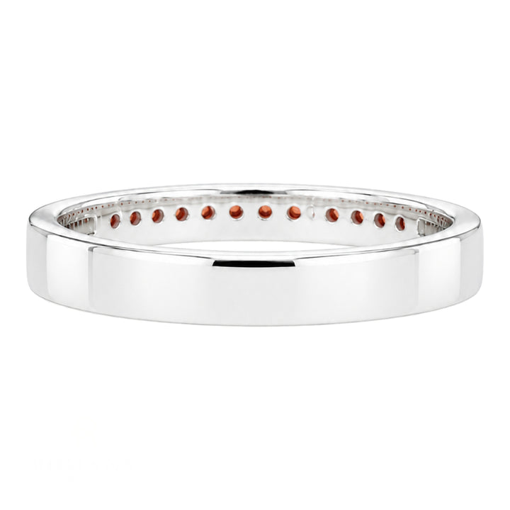 Garnet Channel Band 14K White Gold 0.33CTW