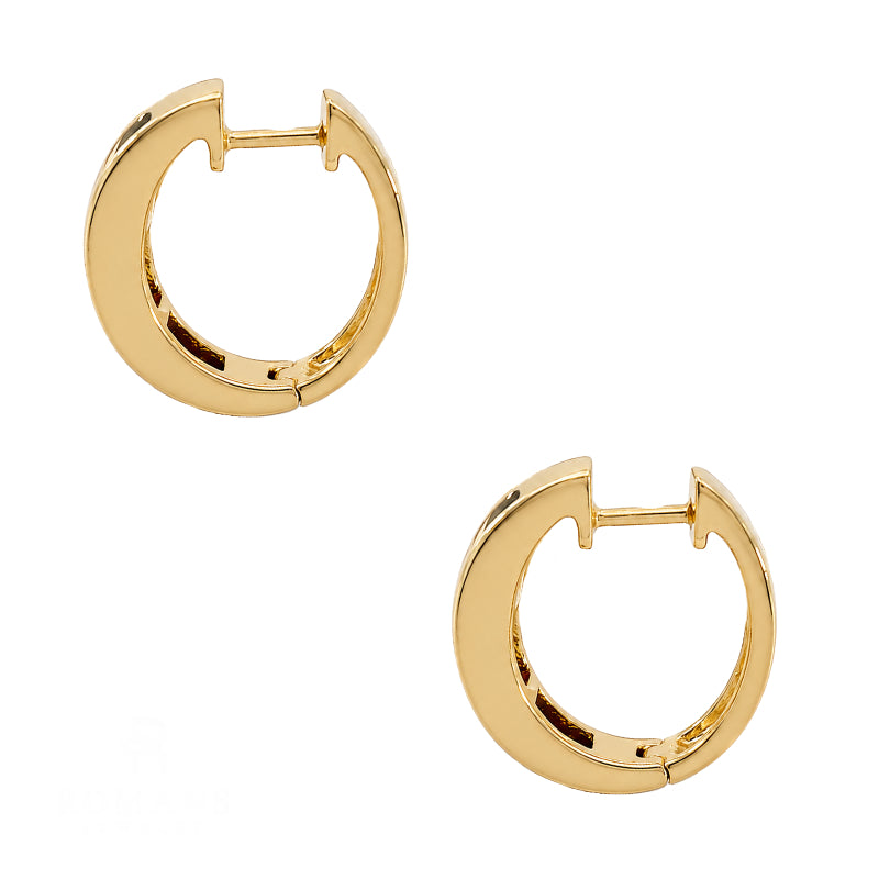 Mozambique Garnet Hoop Earrings 2.64CTW 18K Yellow Gold