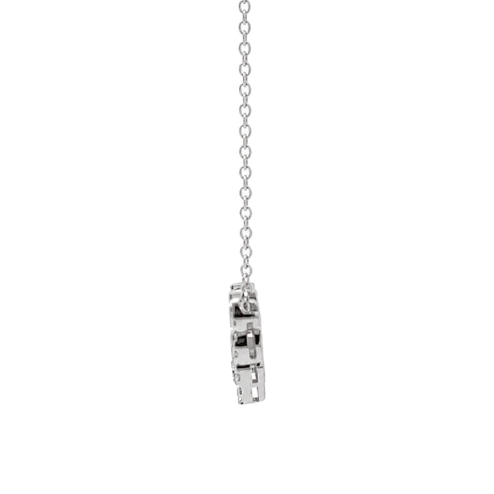 Graduated Diamond Cluster Necklace 0.66CT 10K White Gold