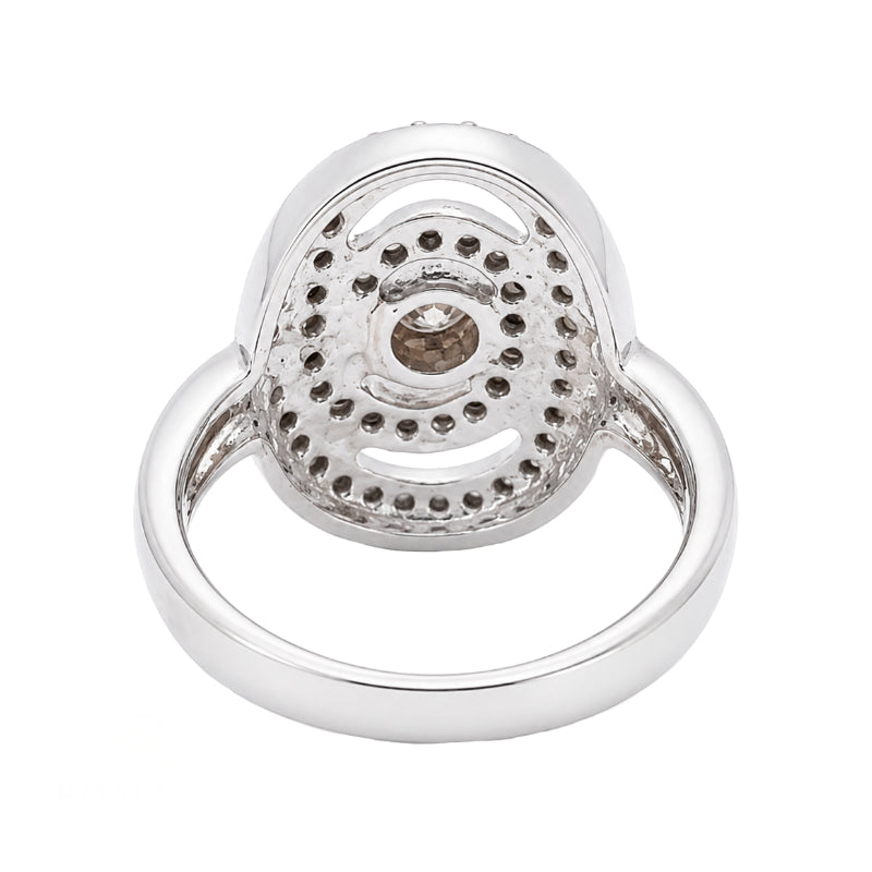 Diamond Swirl Ring 0.66CTW 14K White Gold