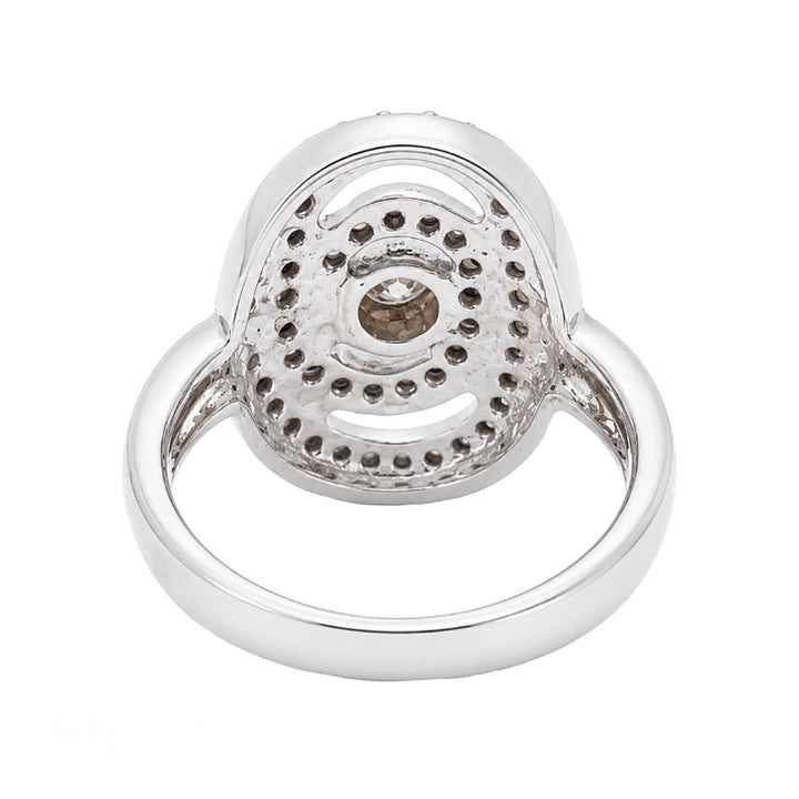Diamond Swirl Ring 0.66CTW 14K White Gold