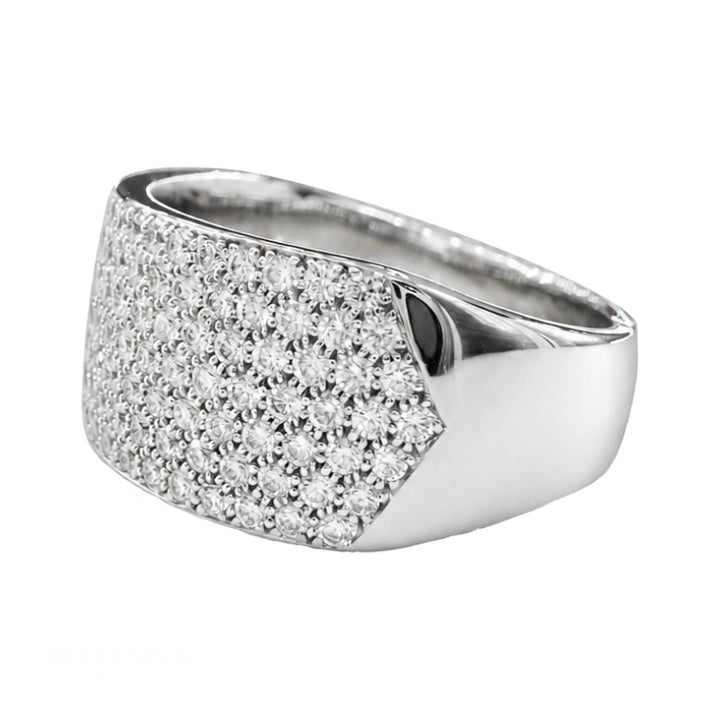 Seven Row Diamond Band 1.04CTW 14K White Gold
