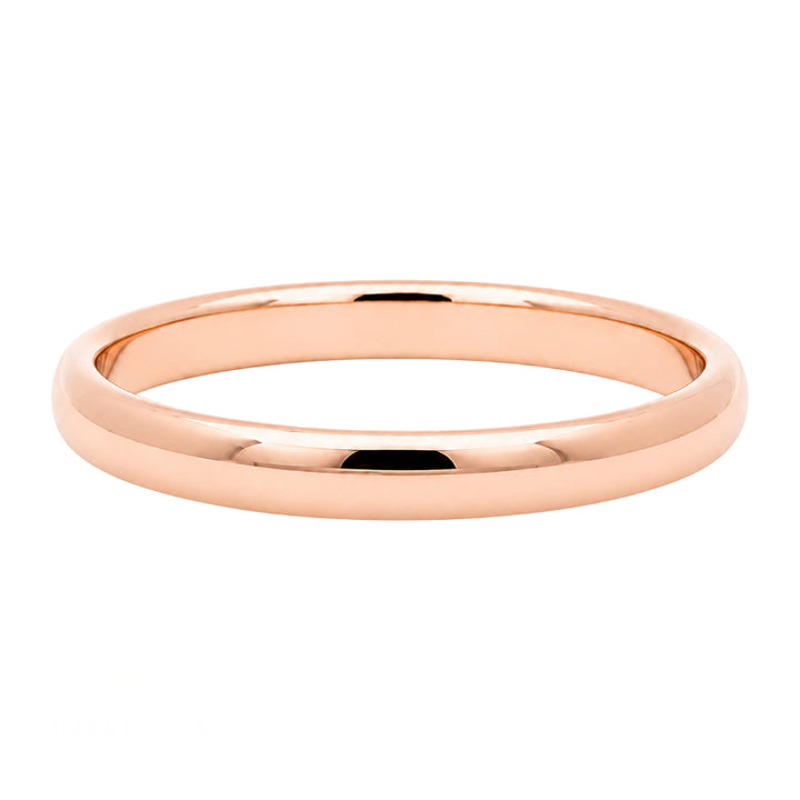 Classic 2.6MM Wedding Band 14K Rose Gold