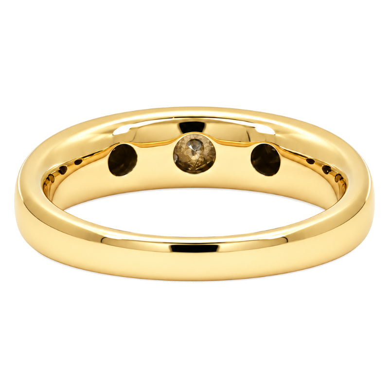 Diamond Men’s Band 14K Yellow Gold 0.08CTW