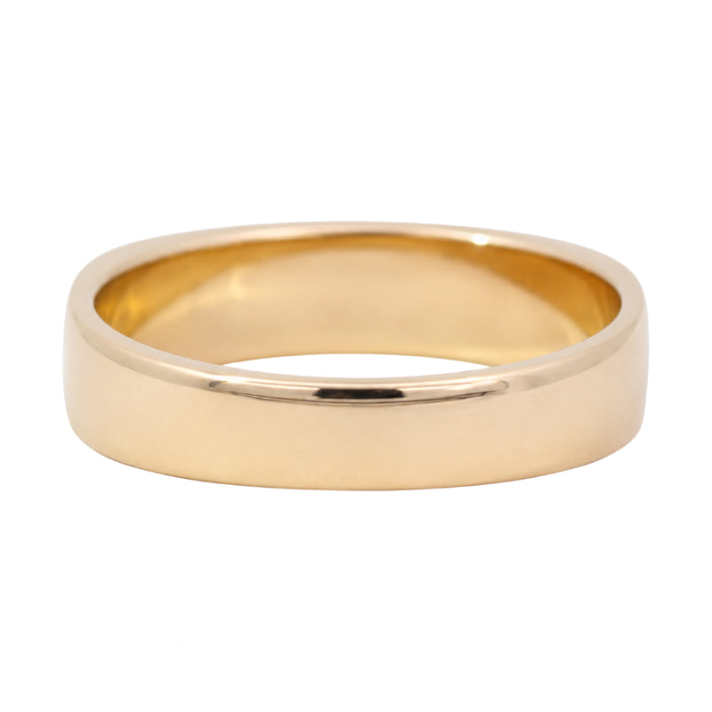 Natural Gold Nugget Band 7.5MM 14K Yellow Gold Rustic