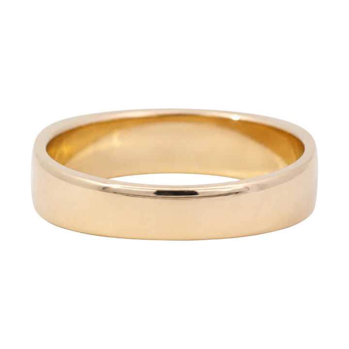 Natural Gold Nugget Band 7.5MM 14K Yellow Gold Rustic