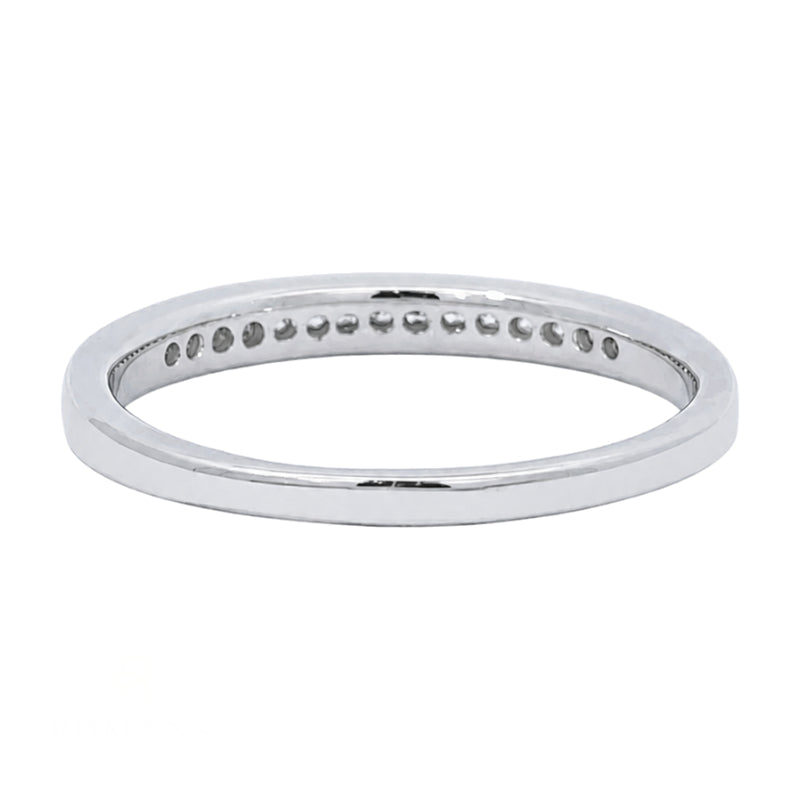 Diamond Anniversary Channel Band 14K White Gold .12CTW