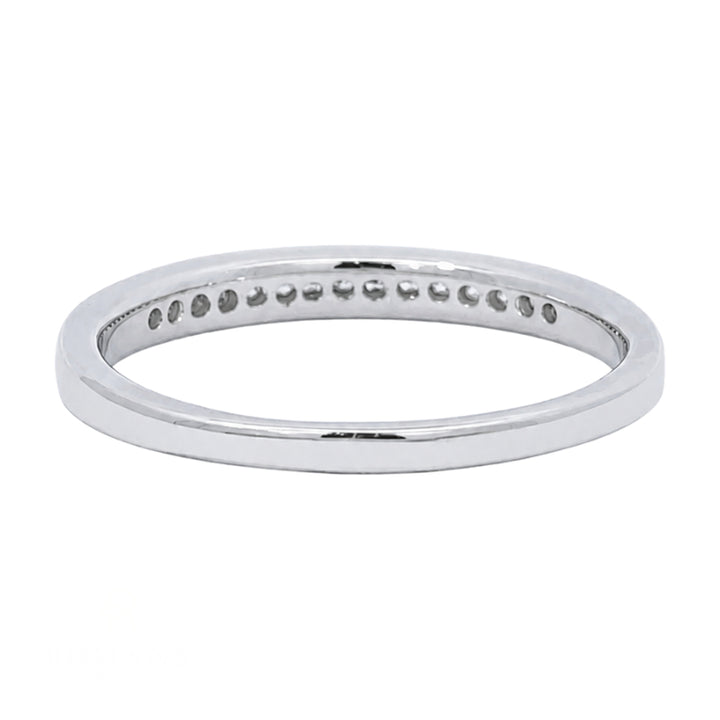 Diamond Anniversary Channel Band 14K White Gold .12CTW