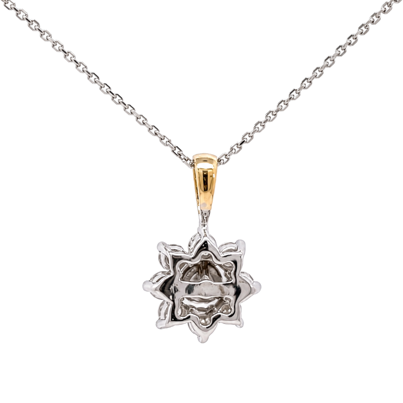 Diamond Star Pendant 0.86CTW 14K Two Tone
