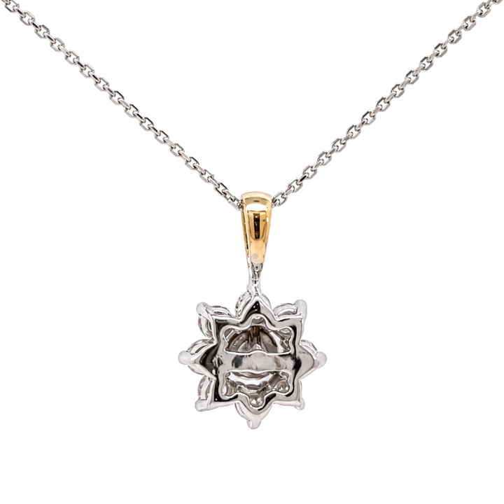 Diamond Star Pendant 0.86CTW 14K Two Tone
