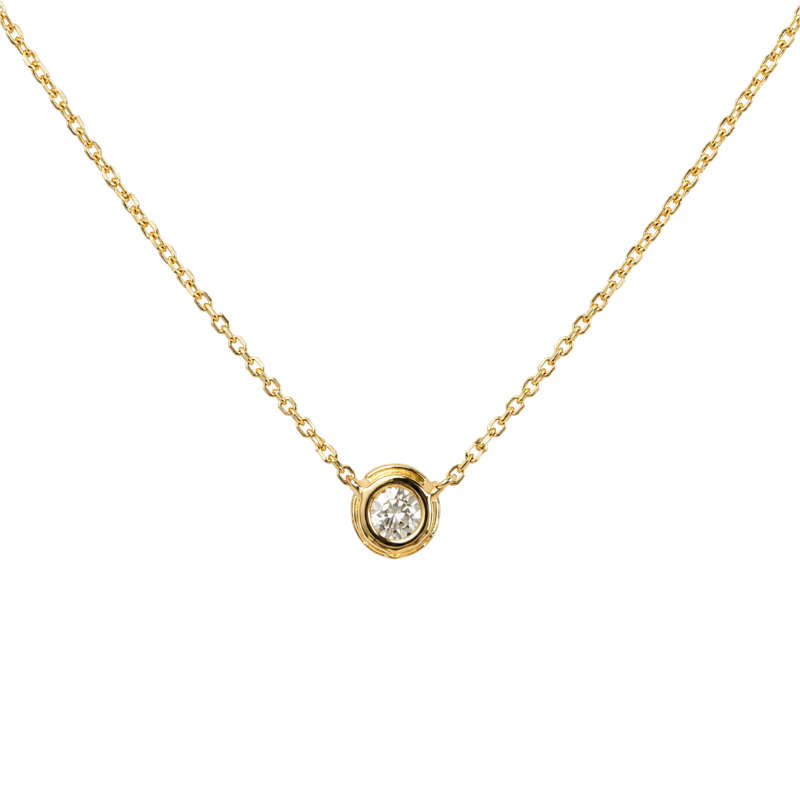 Diamond Floating Necklace 14K Yellow