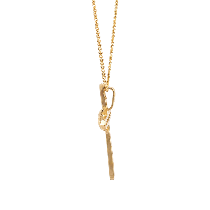 Diamond Cross Pendant .25CTW 10K Yellow Gold