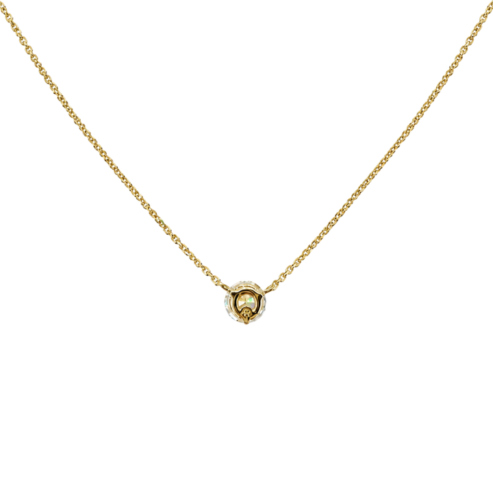 Round Diamond Floating Necklace 0.31CT 14K Yellow Gold