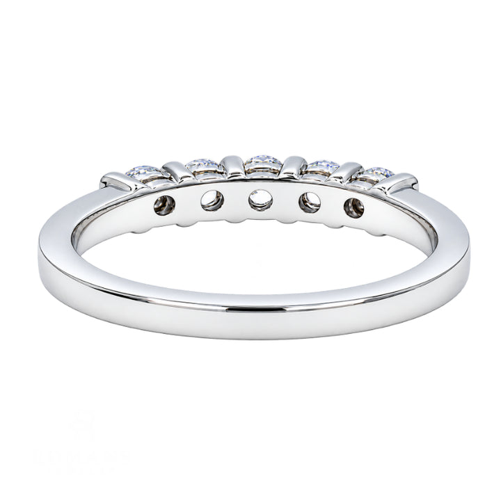 Five Stone Diamond Band 0.50CT 18K White Gold