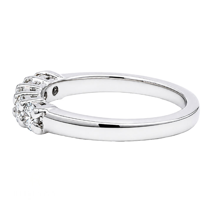 Five Stone Diamond Band 0.50CT 18K White Gold