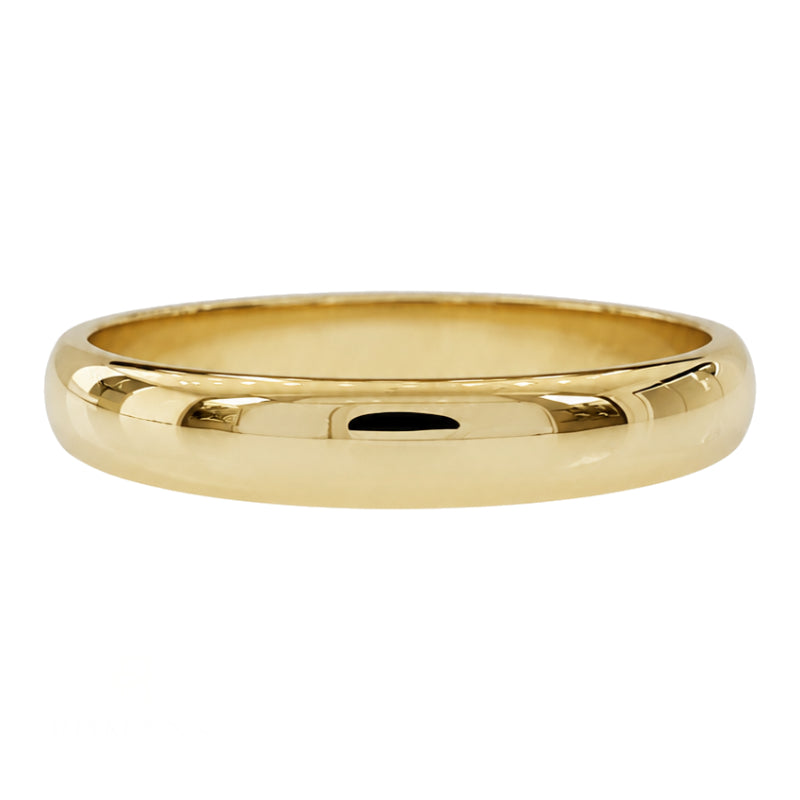 Comfort Fit Wedding Band 3MM 18K Yellow Gold Classic