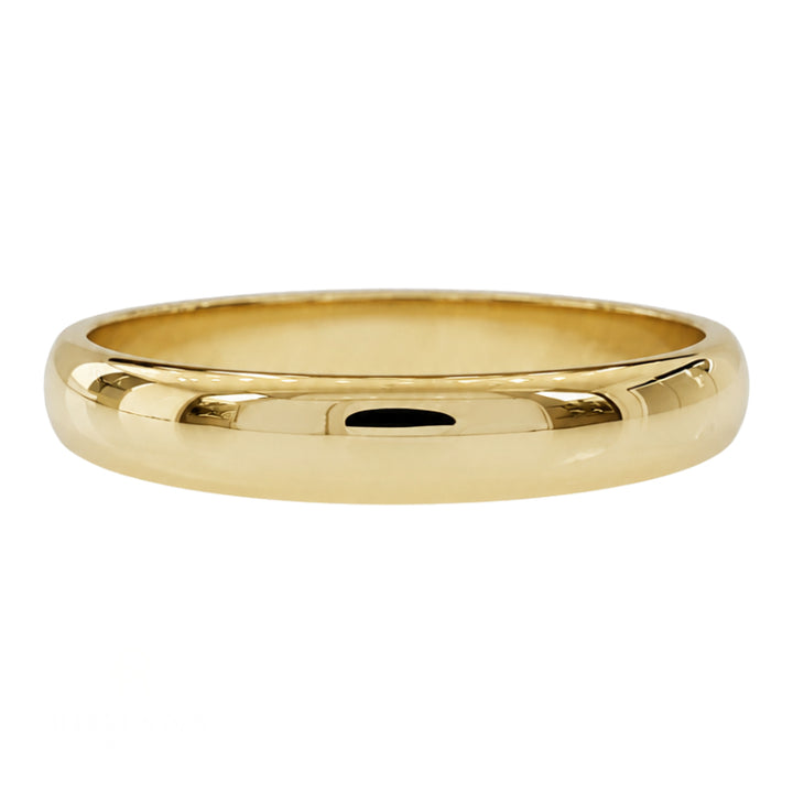 Comfort Fit Wedding Band 3MM 18K Yellow Gold Classic