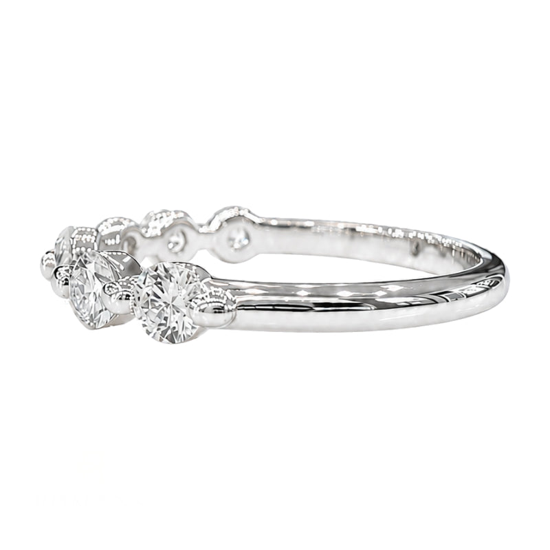 Diamond Band Shared Prong .74CTW 18K White Gold