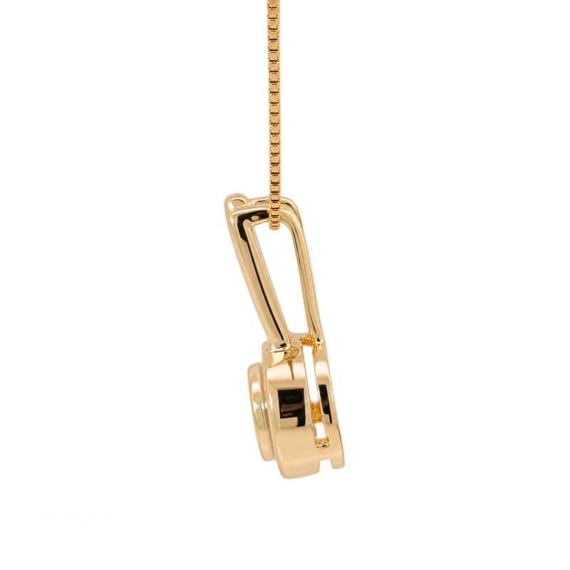Ruby Retro Slider Pendant .41CT 14K Yellow Gold