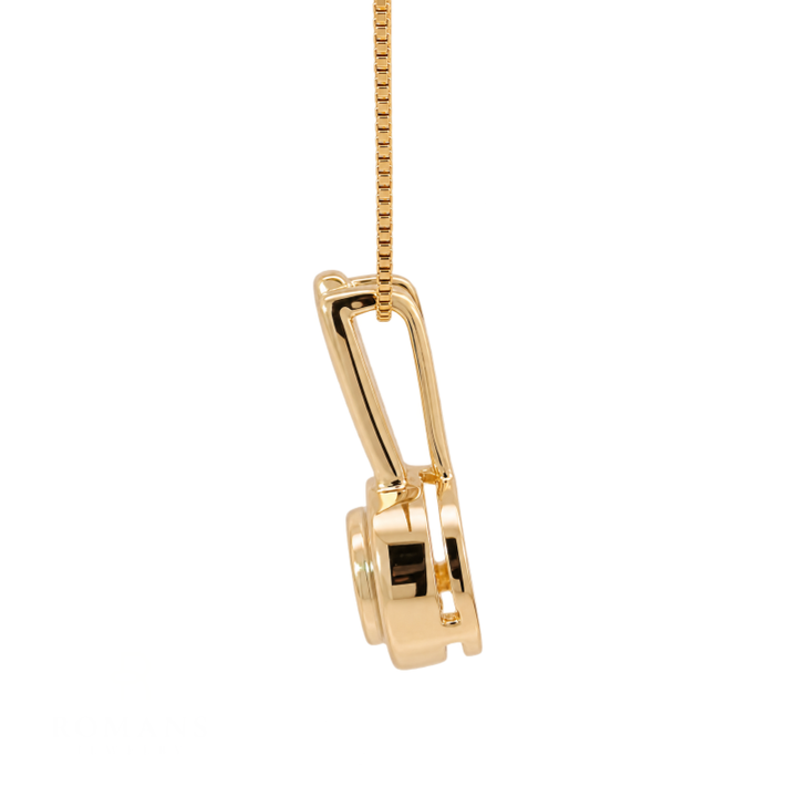 Ruby Retro Slider Pendant .41CT 14K Yellow Gold
