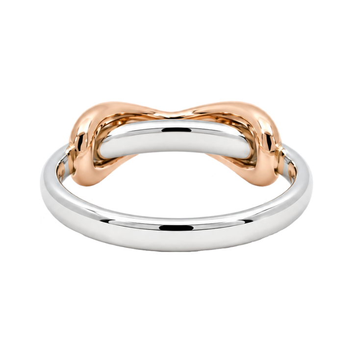 Tiffany &amp; Co. Infinity Band 18K Rose Gold &amp; Sterling Silver