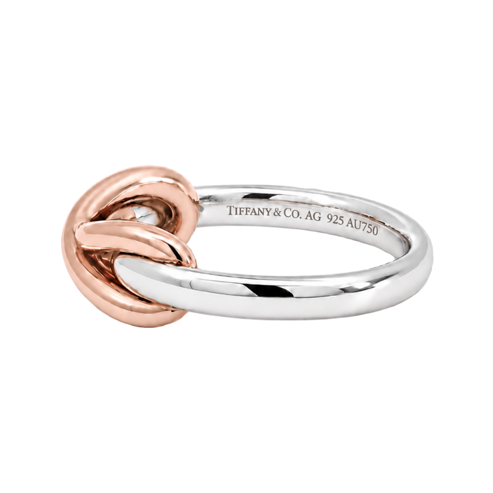 Tiffany &amp; Co. Infinity Band 18K Rose Gold &amp; Sterling Silver