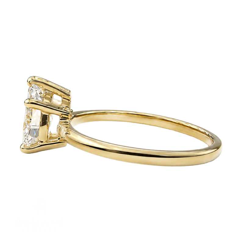Diamond Pear Cut Solitaire Ring 14K Yellow Gold 1.01CT GIA