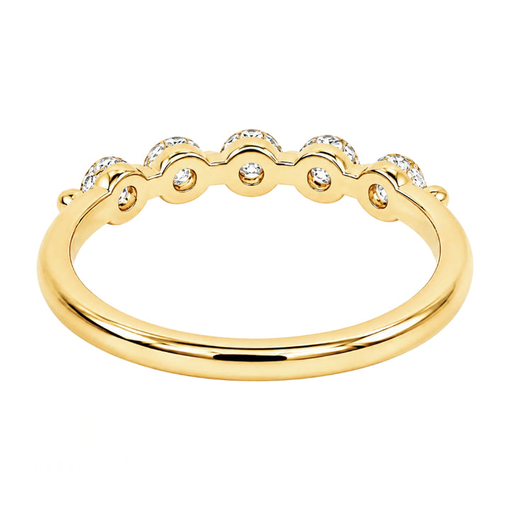 Shared Prong Diamond Band 0.55CTW 14K Yellow Gold 3MM