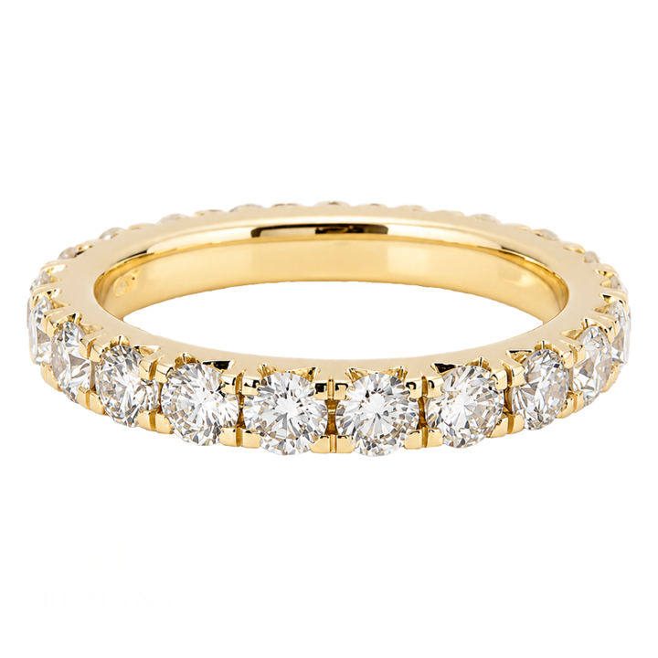 Lab Grown Diamond Eternity Band 1.85CTW 14K Yellow Gold