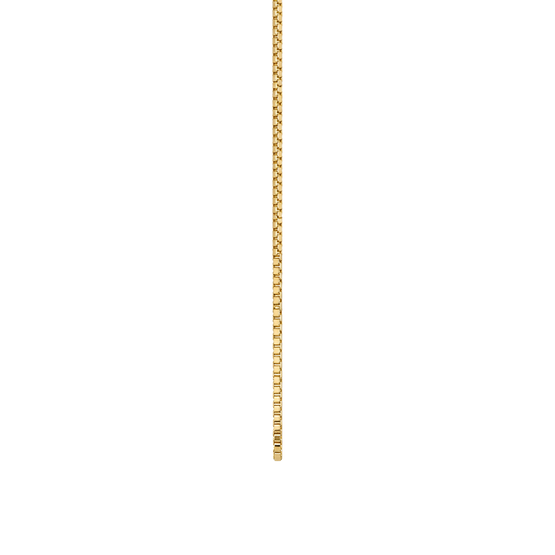 Box Chain 0.6MM 14K Yellow Gold 17.75"