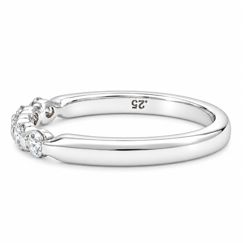 Diamond Shared Prong Band .28CTW 14K White Gold