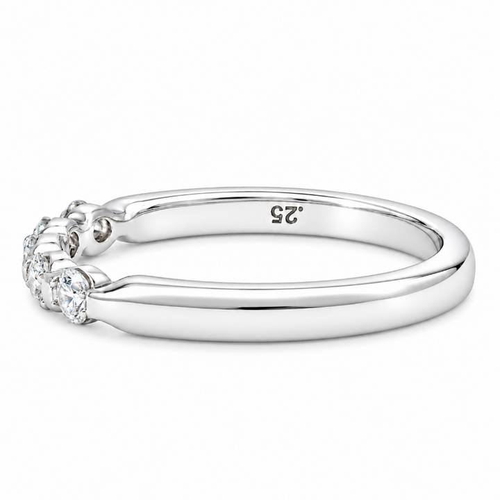 Diamond Shared Prong Band .28CTW 14K White Gold