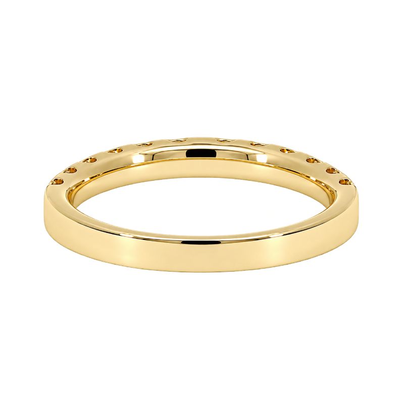 Simple Natural Diamond Band 14K Yellow Gold .76CTW