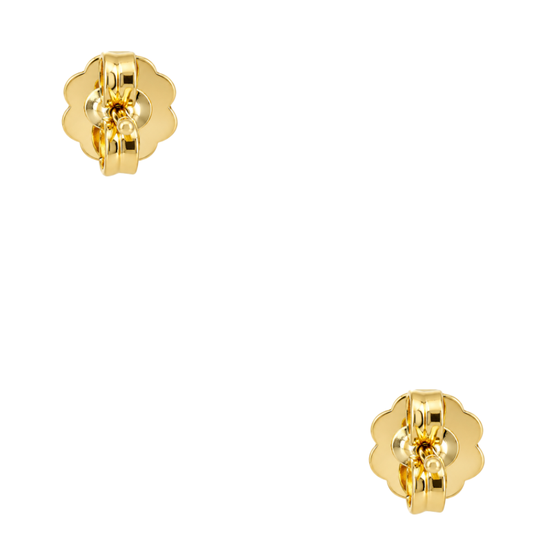 Natural Light Brown Diamond Stud Earrings 0.69CTW 14K Yellow Gold