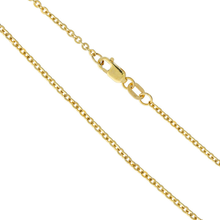 Asymmetrical Triangle Necklace 14K Yellow Gold