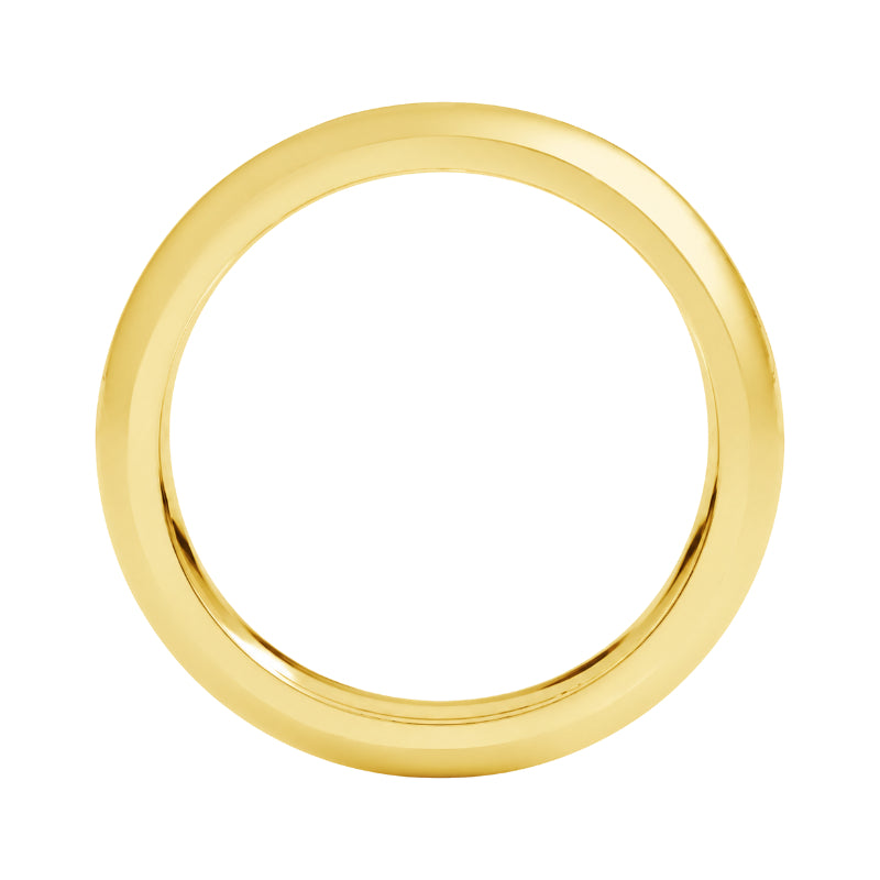 Comfort-Fit Matte Wedding Band 22k Yellow Gold 4MM
