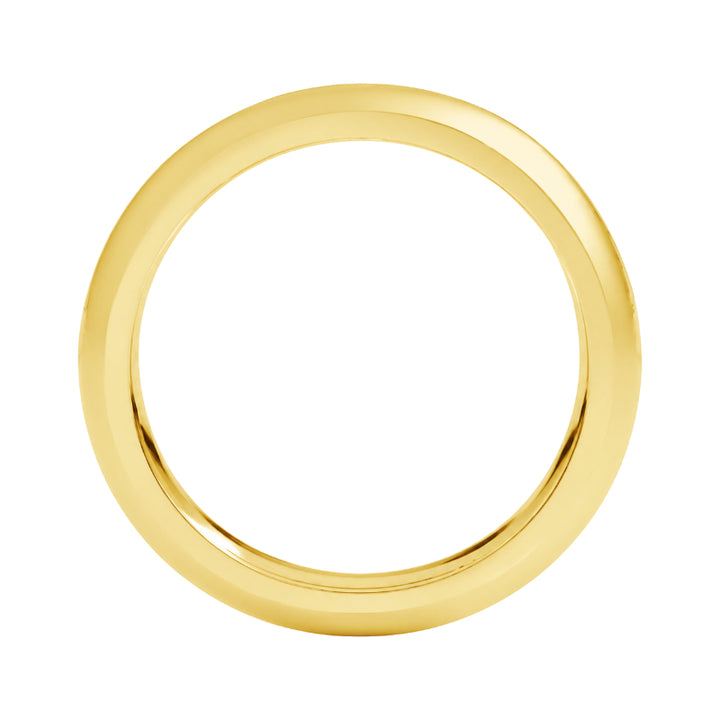 Comfort-Fit Matte Wedding Band 22k Yellow Gold 4MM