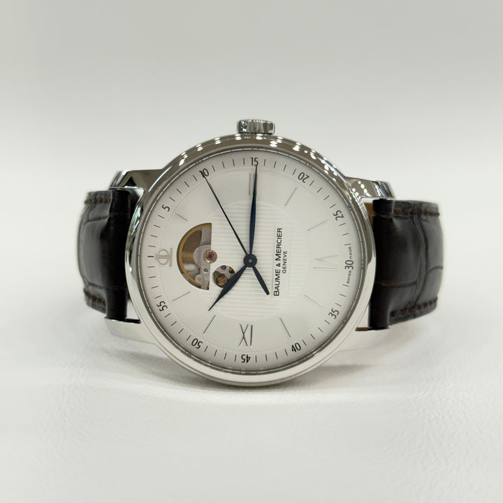 Baume & Mercier Watch Automatic 26-Jewel Skeleton Dial Ref 65558