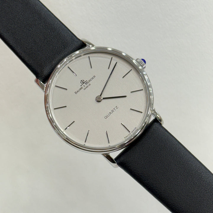 Baume & Mercier Watch Genève Ultra-Thin Quartz 33mm Steel Silver Dial
