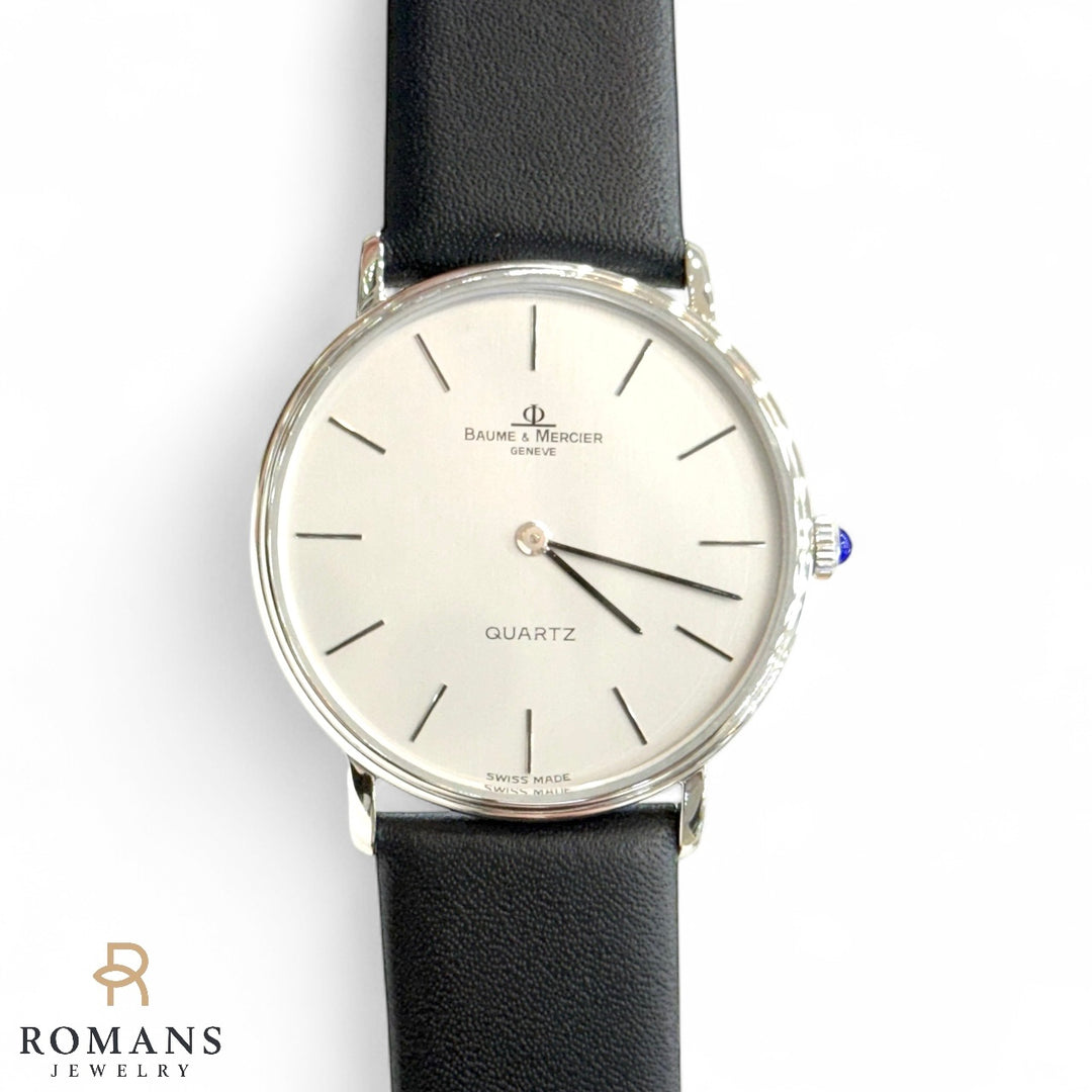 Baume & Mercier Watch Genève Ultra-Thin Quartz 33mm Steel Silver Dial