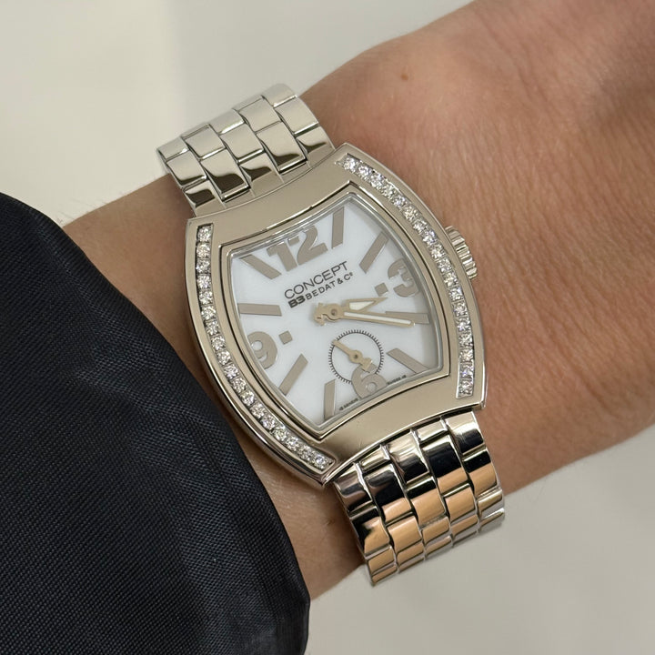 Bedat &amp; Co. Concept B3 Diamond Quartz Watch Stainless Steel 30mm CB03