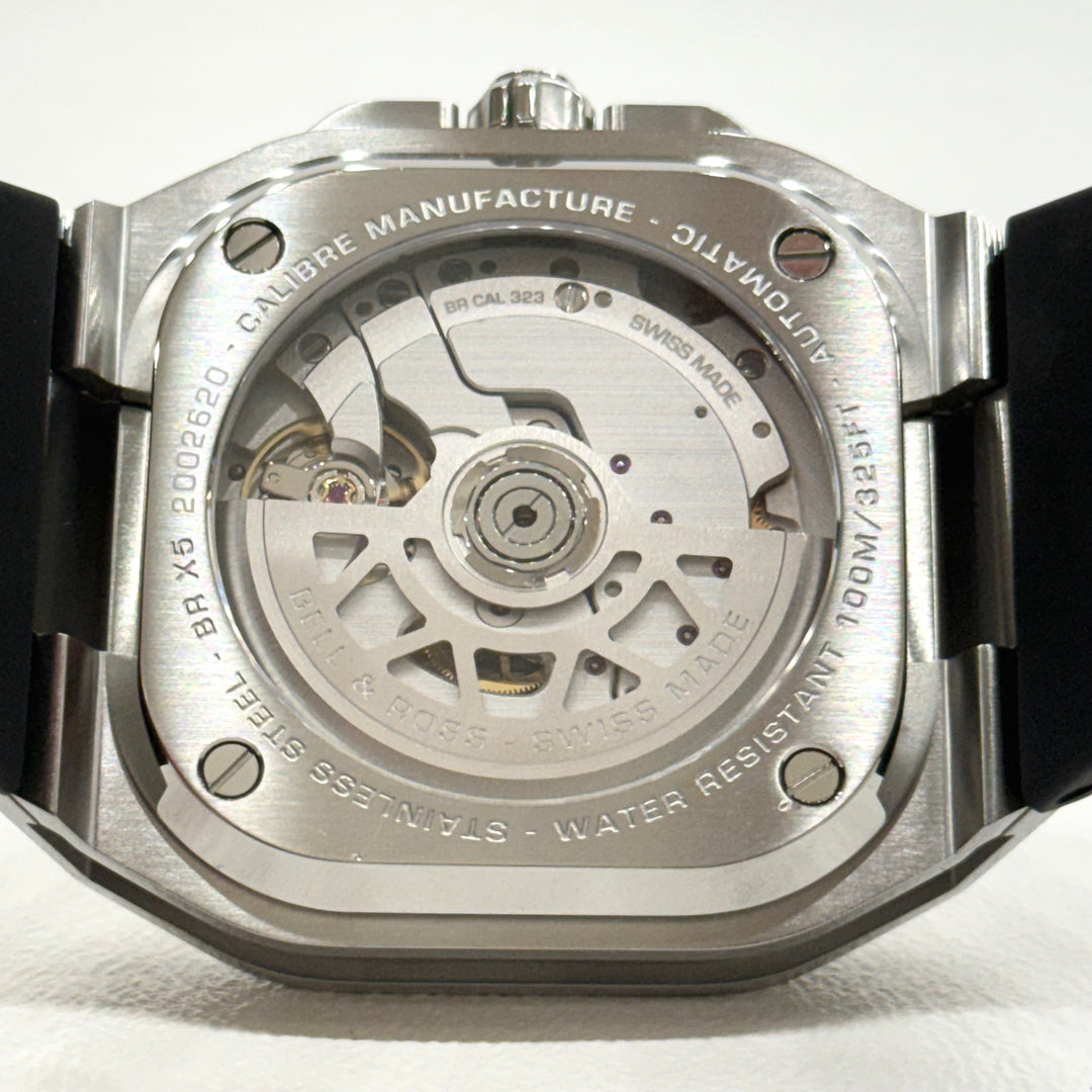 Bell & Ross Watch BR-X5 Automatic Chronometer Black Dial on Rubber